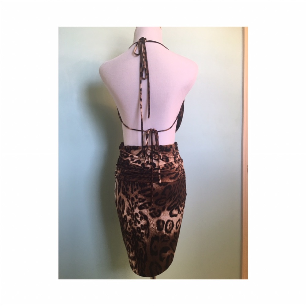 🐆 ANIMAL PRINT BACKLESS DRESS - Picture 3 of 6